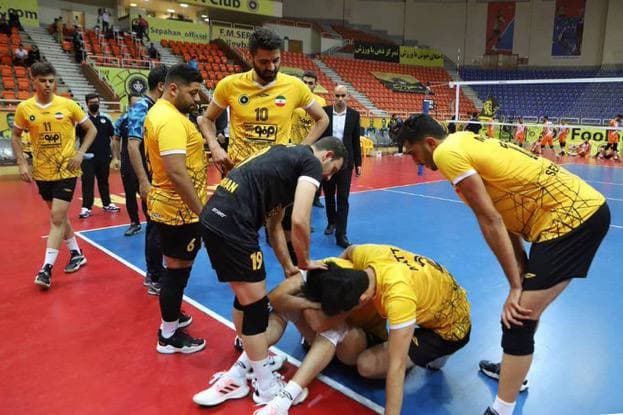 لحظه دردناک برای ستاره والیبال ایران