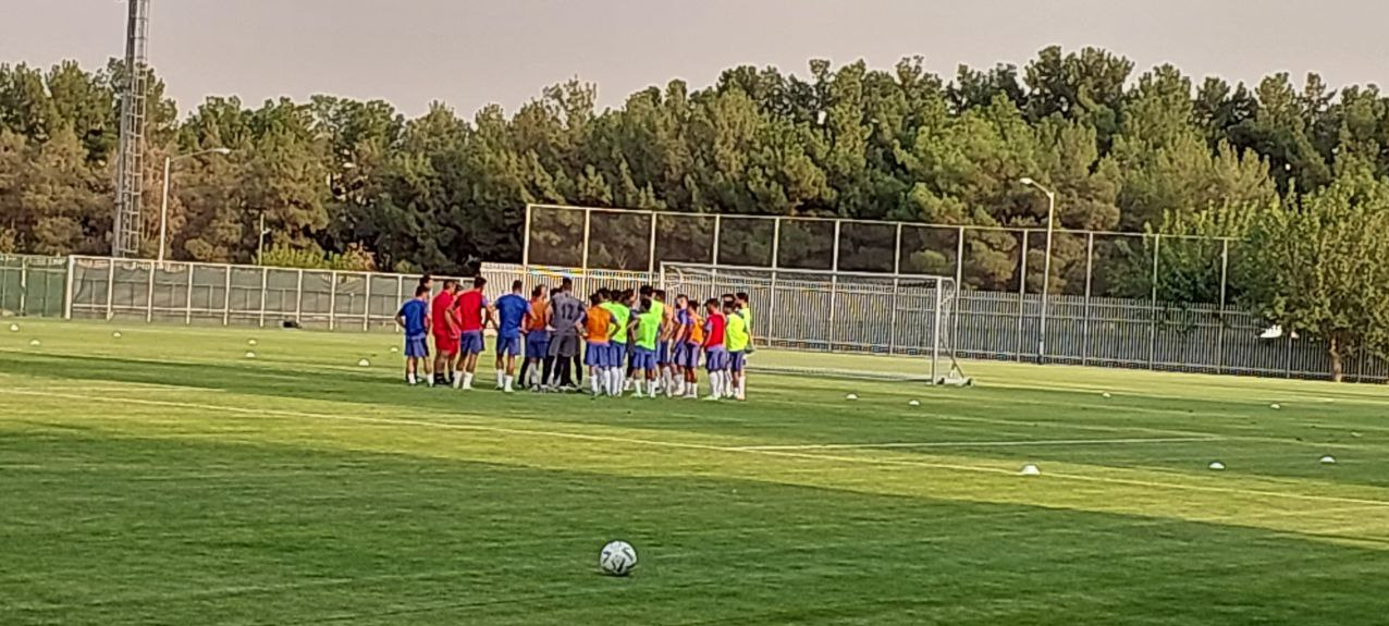 گزارش اولین تمرین تیم ملی فوتبال ایران در حضور کی‌روش + عکس