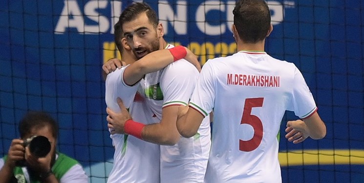 جشن صعود تیم ملی فوتسال ایران با پیروزی پرگل مقابل چین تایپه