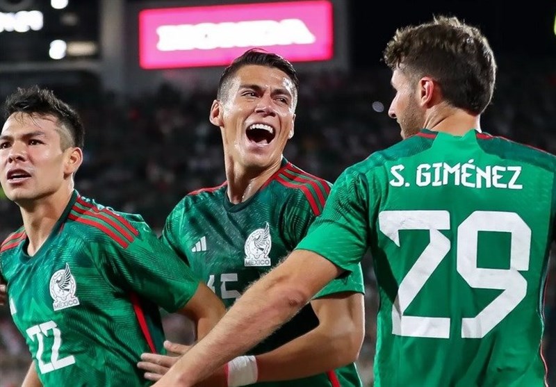 ترکیب تیم ملی فوتبال مکزیک در مقابل تیم ملی فوتبال آرژانتین + عکس