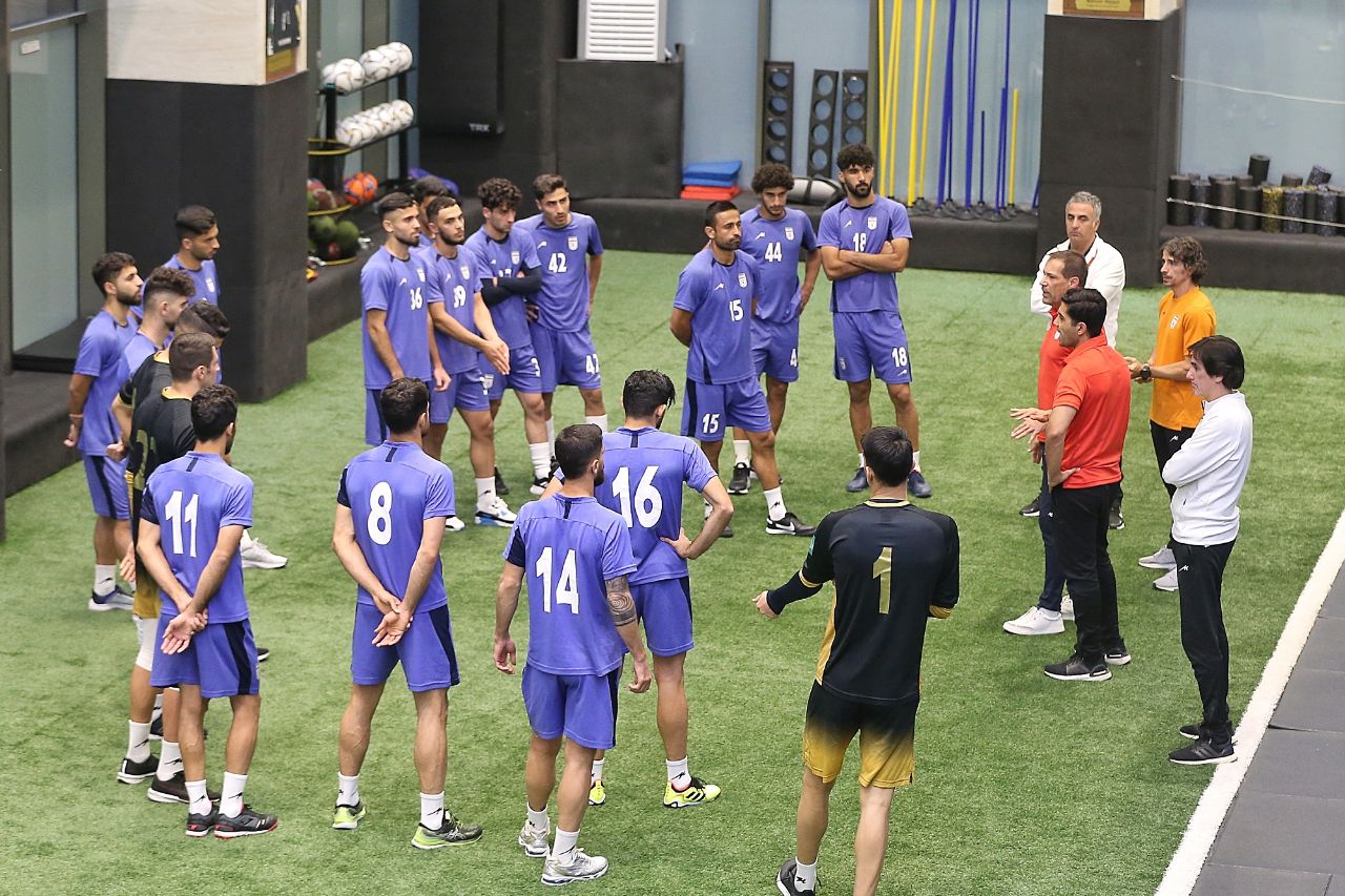 تمرین تیم ملی ایران در راه جام جهانی