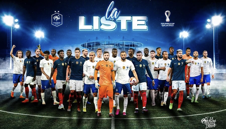 لیست تیم ملی فرانسه برای جام جهانی 2022 اعلام شد + عکس