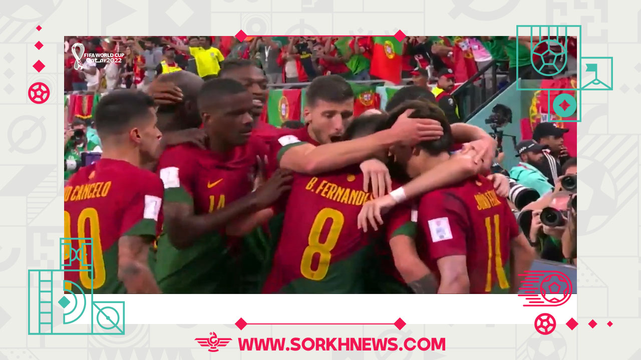 گل دوم پرتغال به غنا توسط ژائو فلیکس