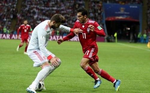 لایی وحید امیری به پیکه - جام جهانی ۲۰۱۸