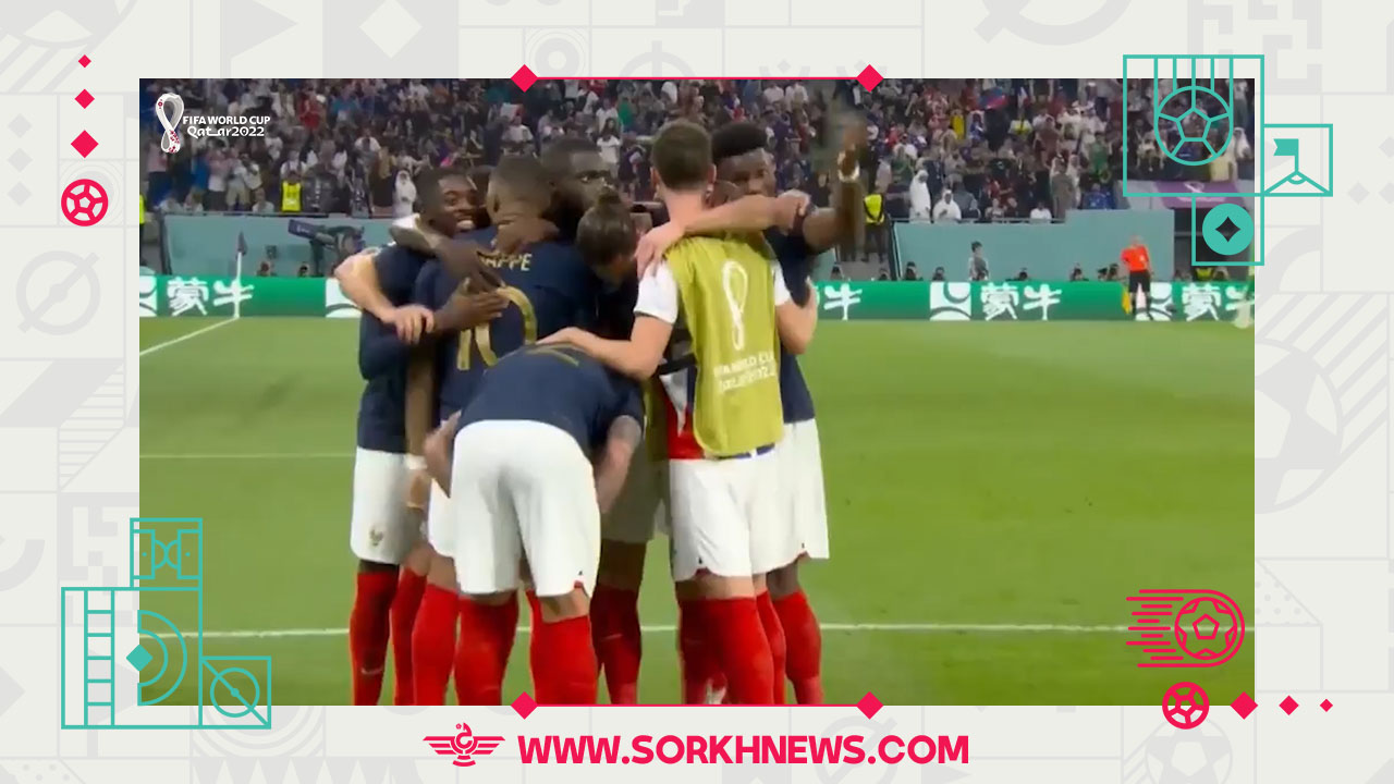 گل اول فرانسه به دانمارک توسط امباپه