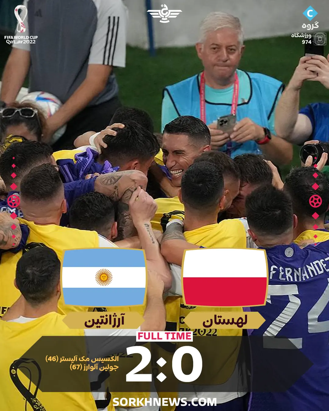 نتیجه آرژانتین لهستان