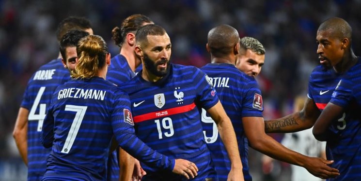 ترکیب تیم ملی فوتبال فرانسه درمقابل تیم ملی فوتبال انگلیس + عکس