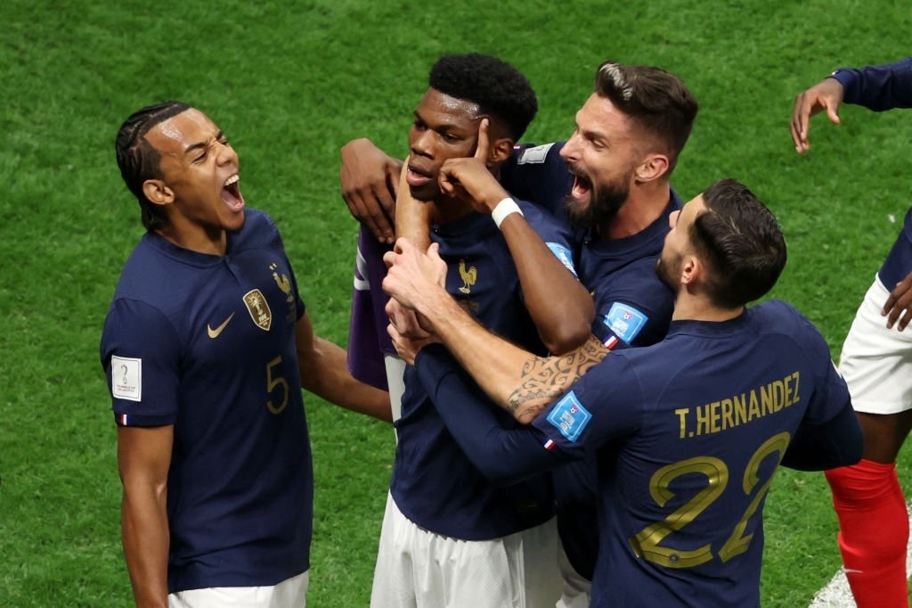 آمار تیم ملی فوتبال فرانسه درمقابل تیم ملی فوتبال انگلیس در یک چهارم نهایی