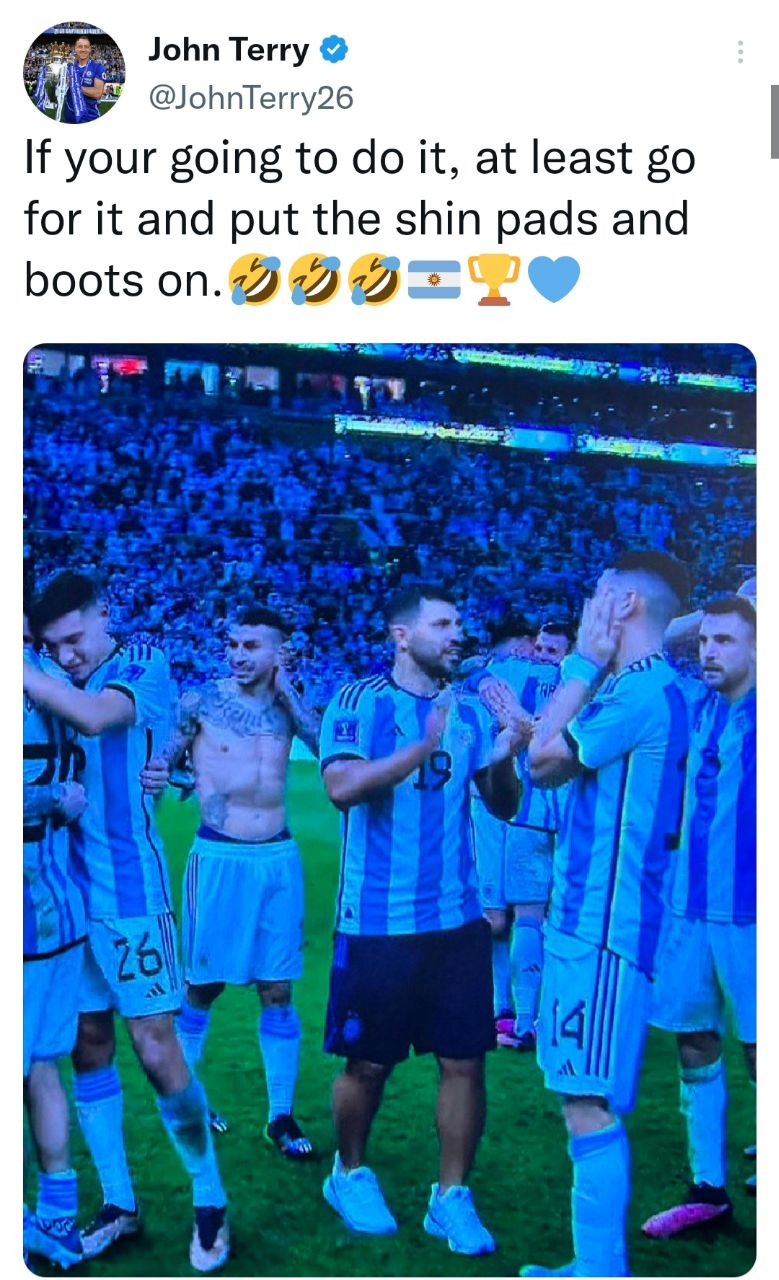 شوخی کاپیتان تیم ملی انگلیس با حضور آگوئرو در جشن قهرمانی آرژانتین