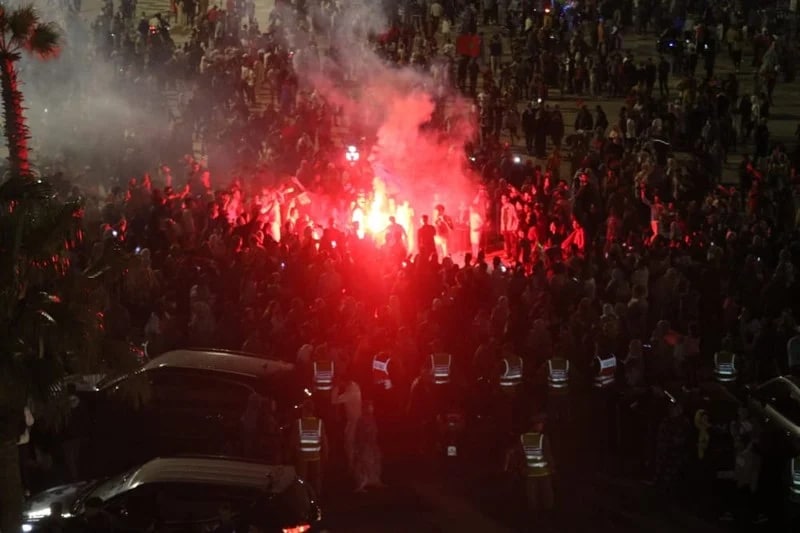 جشن بی پایان مراکشی ها در خیابان!