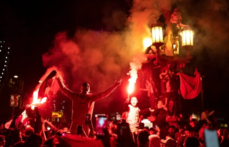جشن بزرگ مردم مراکش در خیابان‌های کازابلانکلا + تصاویر