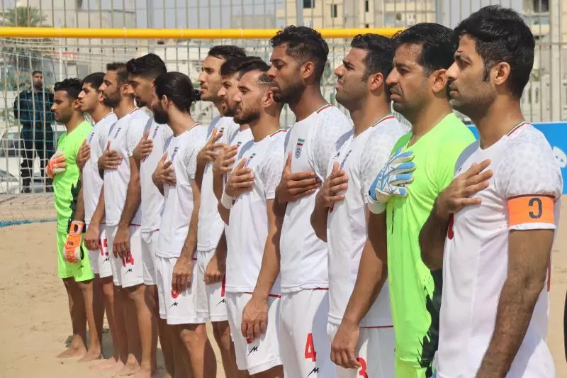 زمان اولین بازی فوتبال ساحلی ایران در مسابقات فوتبال ساحلی قهرمانی آسیا ۲۰۲۳