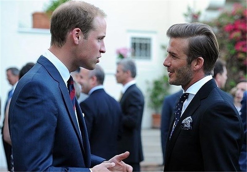 دوستی دیوید بکهام با شاهزاده ویلیام