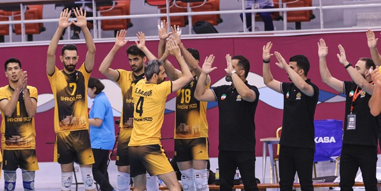 والیبال قهرمانی آسیا / ستارگان شهداب یزد صدرنشین شدند