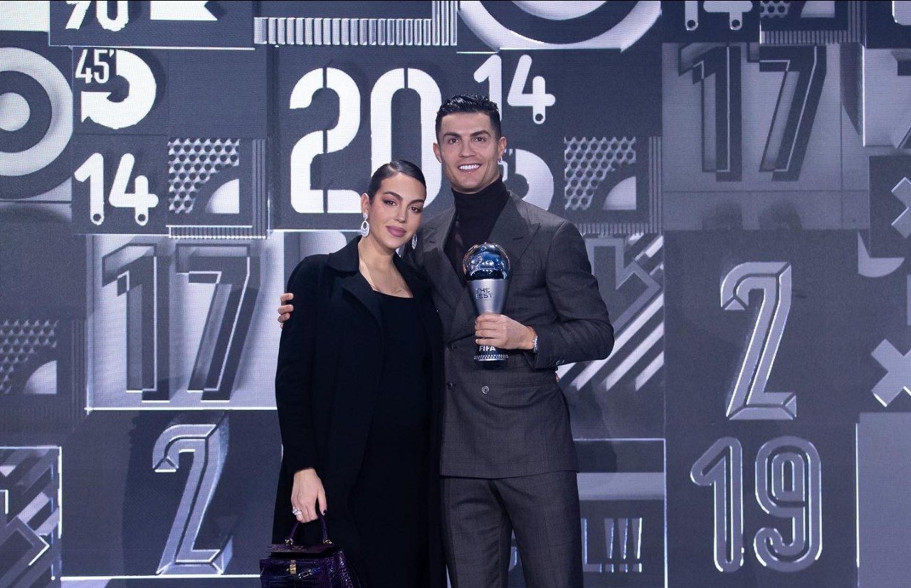 کریستیانو رونالدو ابر ستاره پرتغالی و جورجینا رودریگز