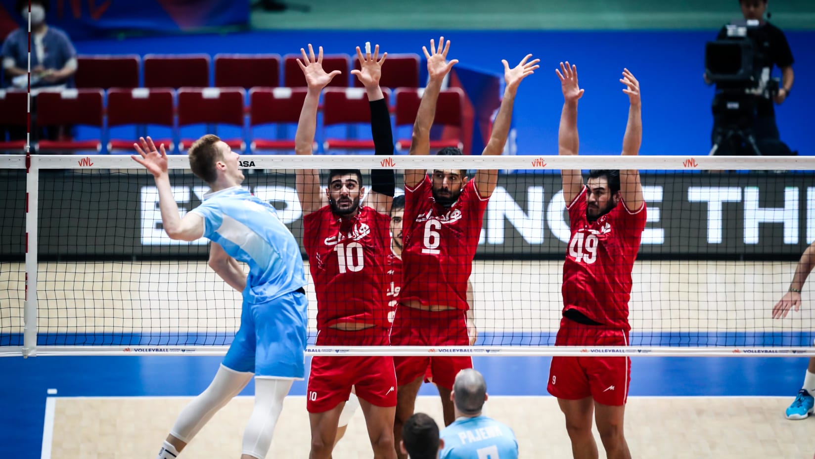گزارش بازی والیبال ایران و اسلوونی / سومین شکست شاگردان عطایی در ناگویا
