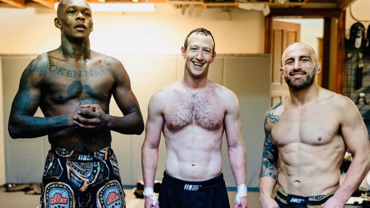 تمرین چهره جنجالی شبکه‌های اجتماعی با قهرمانان UFC؛ مارک زاکربرگ برای دوئل با ایلان ماسک آماده می‌شود؟