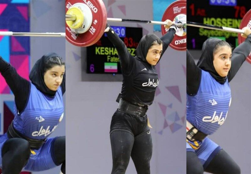 درخشش ملی پوشان دختر وزنه برداری ایران/ 8 مدال رنگارنگ در آسیا